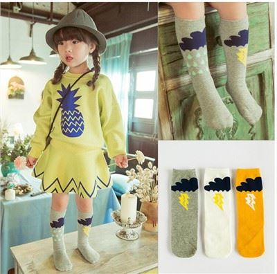Cartoon Cotton Knee Kids Socks